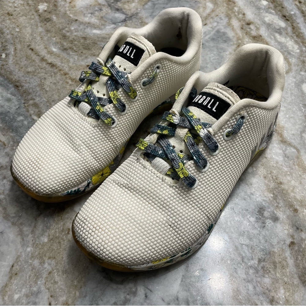 NoBull Spring Fling Floral Trainers W7 M5.5 - Picture 3 of 13